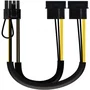 Aisens Cable de Alimentación para Tarjeta Gráfica A131-0165 - 2x Molex Macho a 6+2 PIN PCIe, 20cm, 54W